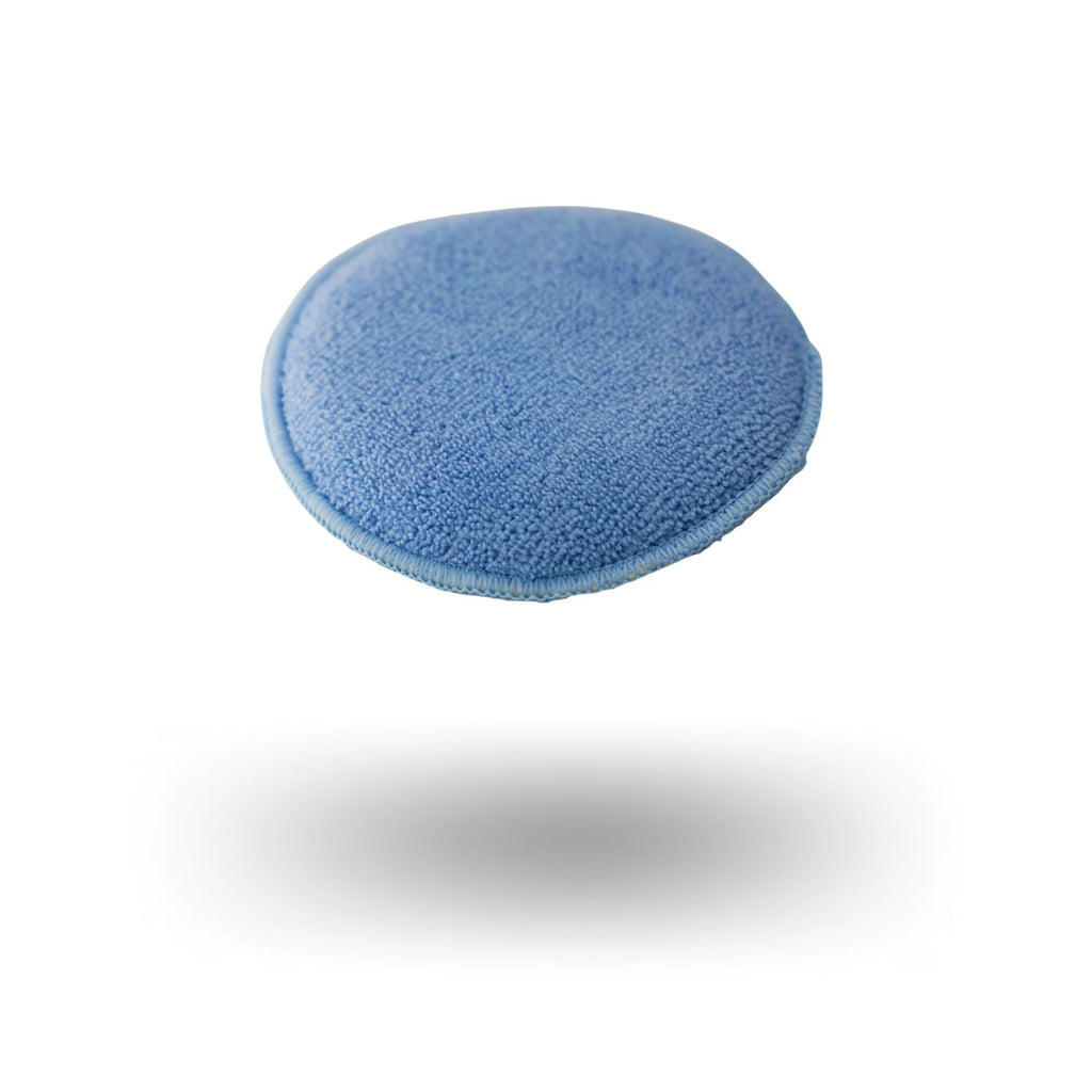 Round Pocket Microfiber Applicator Blue - main